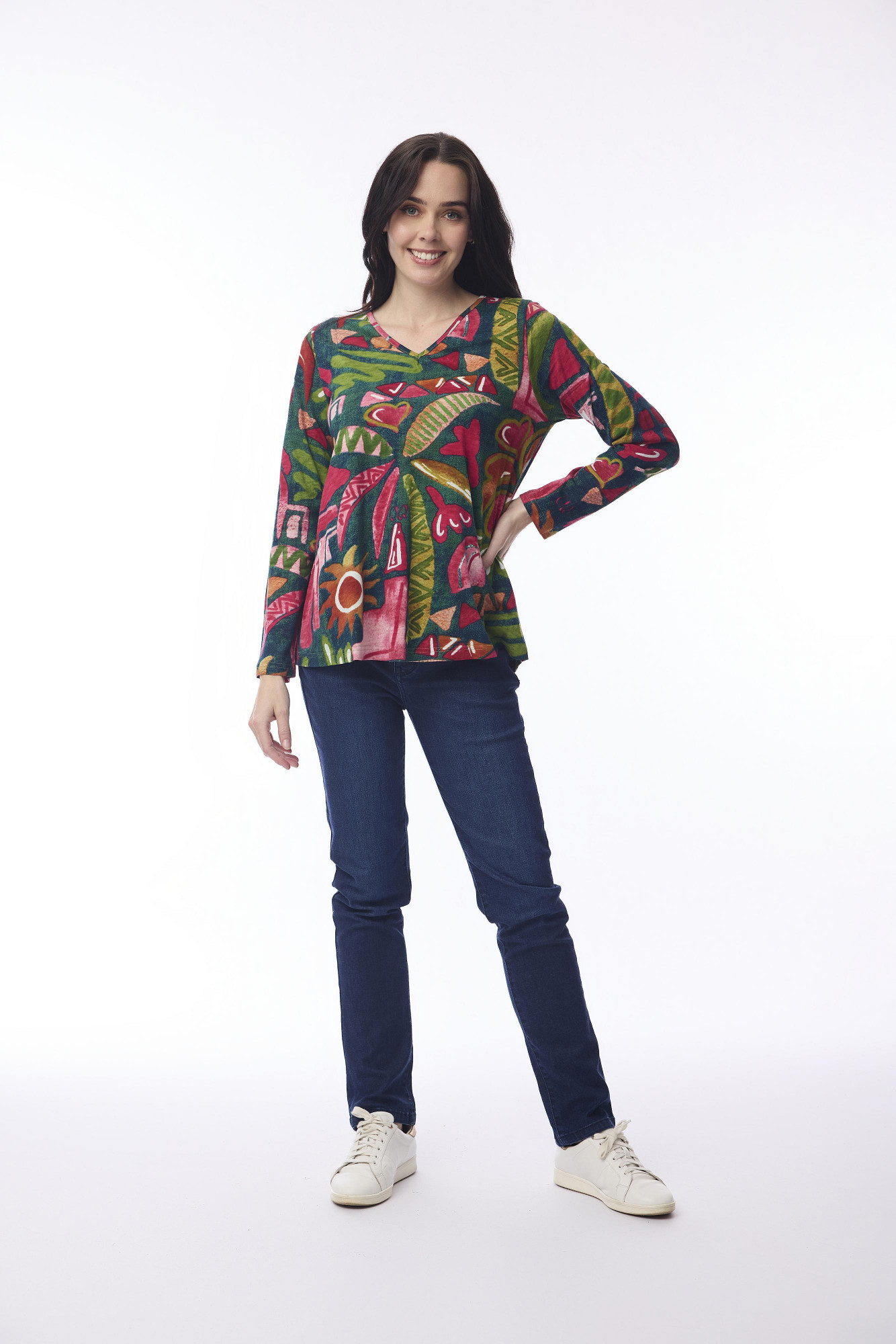 Tee Contemporary V Tropical Fun