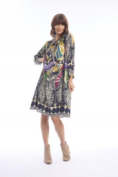 Tenerife Dress Layered Print