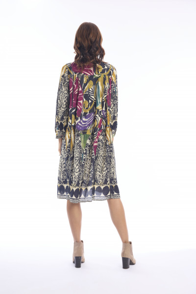 Tenerife Dress Layered Print
