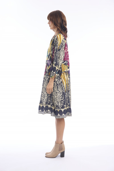 Tenerife Dress Layered Print