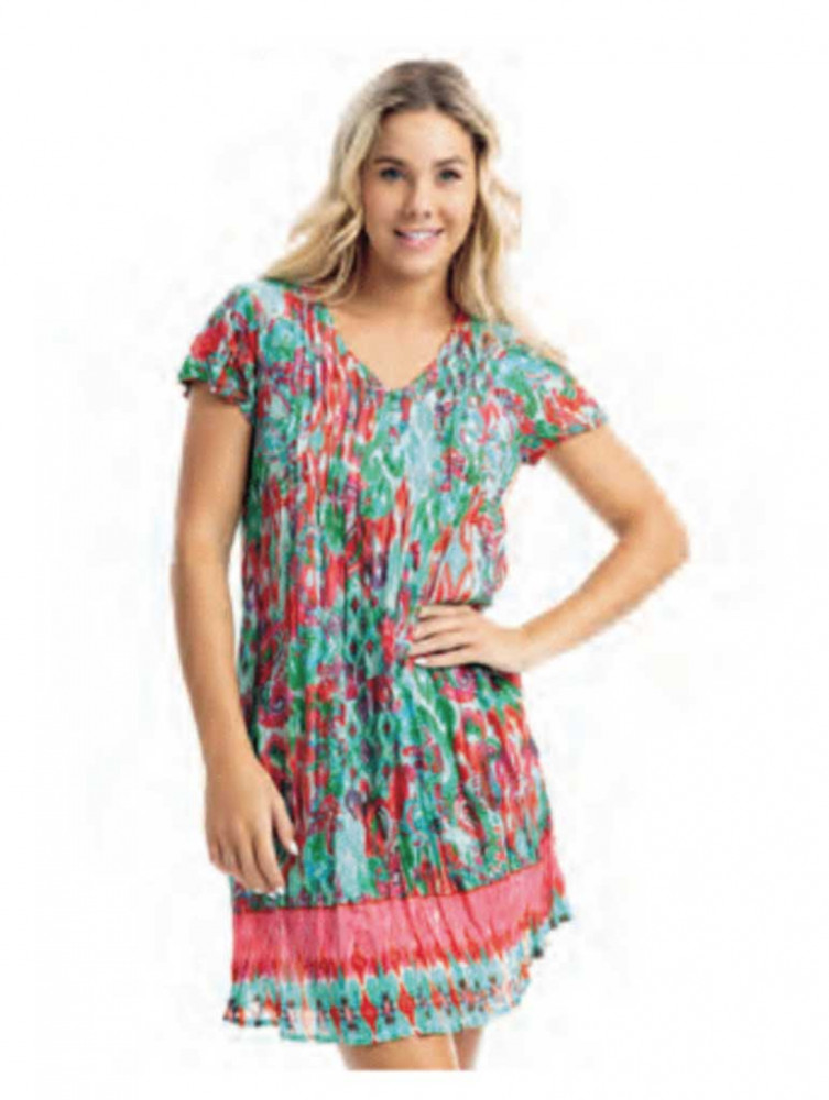 Nicola Dress Cap Sleeve Print 20