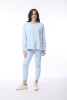 Top Crew Neck Ice Denim