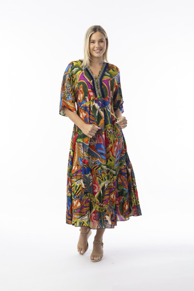 Torgua Dress Maxi Print