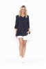 ToriTunic Solid With Lining Navy
