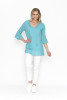 Tunic Solid With Lining Turq