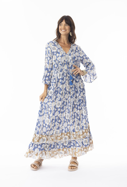 Valentina Dress Maxi Tie Print