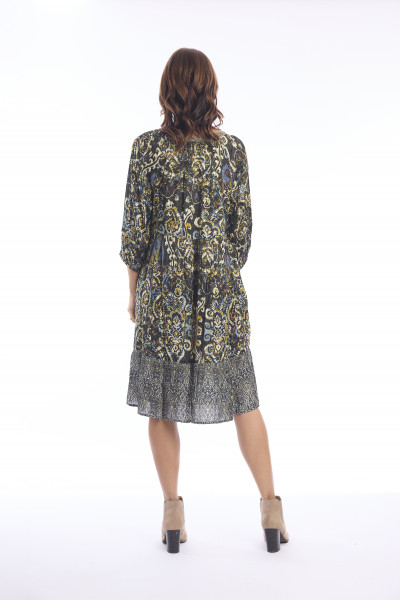 Valetta Dress Collar Print