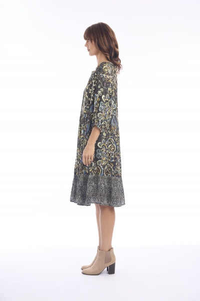 Valetta Dress Collar Print