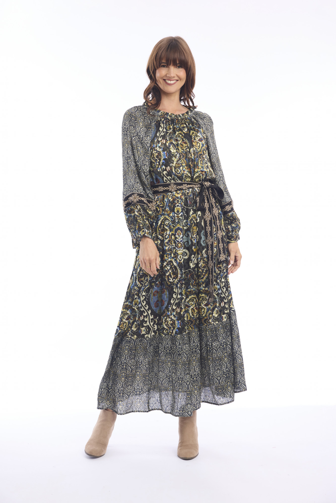 Valetta Dress Maxi Print