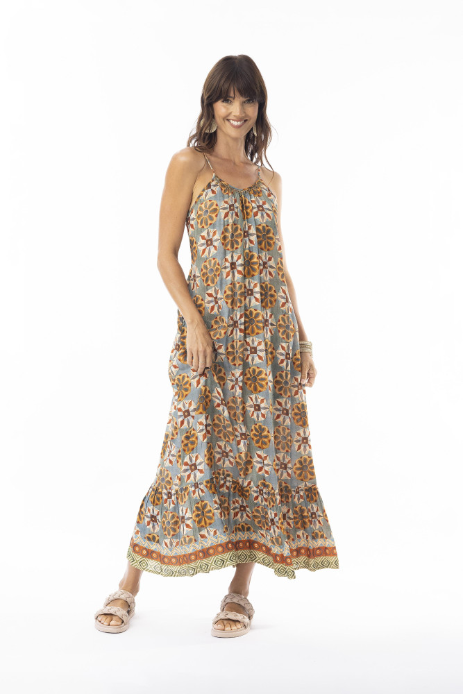 Vera Dress Strappy Print