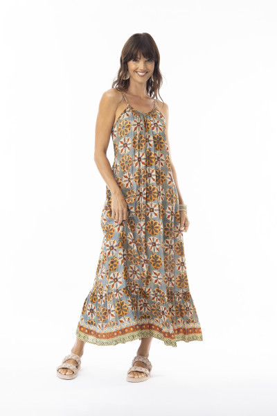 Vera Dress Strappy Print