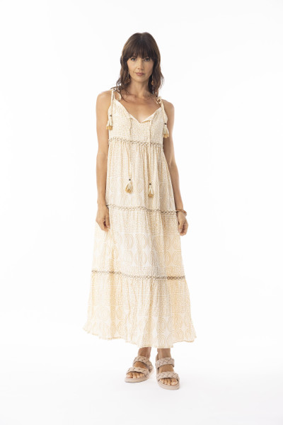 Veronica Dress Strappy Print