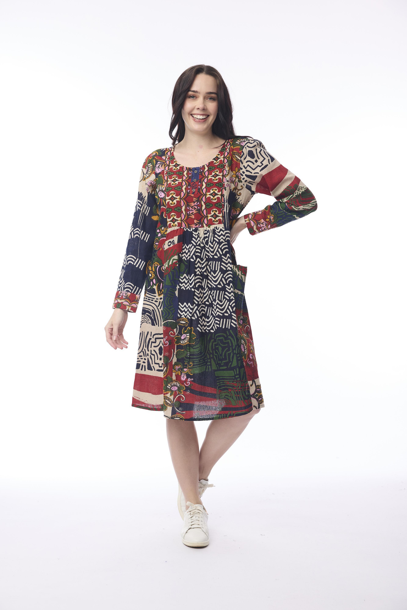 Zapotec Dress Bib Print