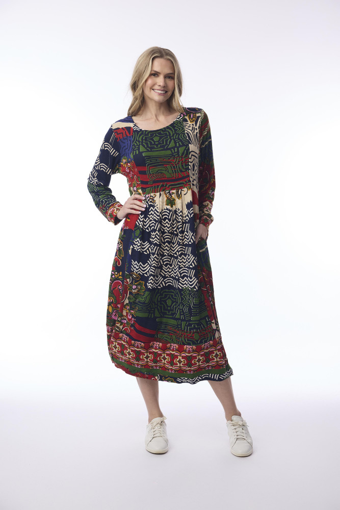 Zapotec Dress Bubble new Print