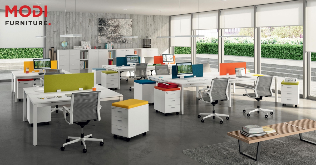 stylish office furniture setup