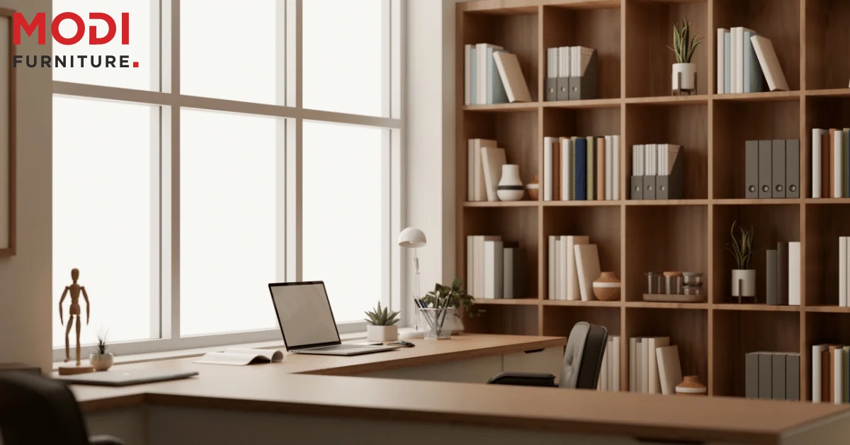 modern bedroom furniture interior scene