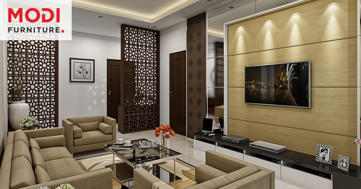 modern living room furniture setup