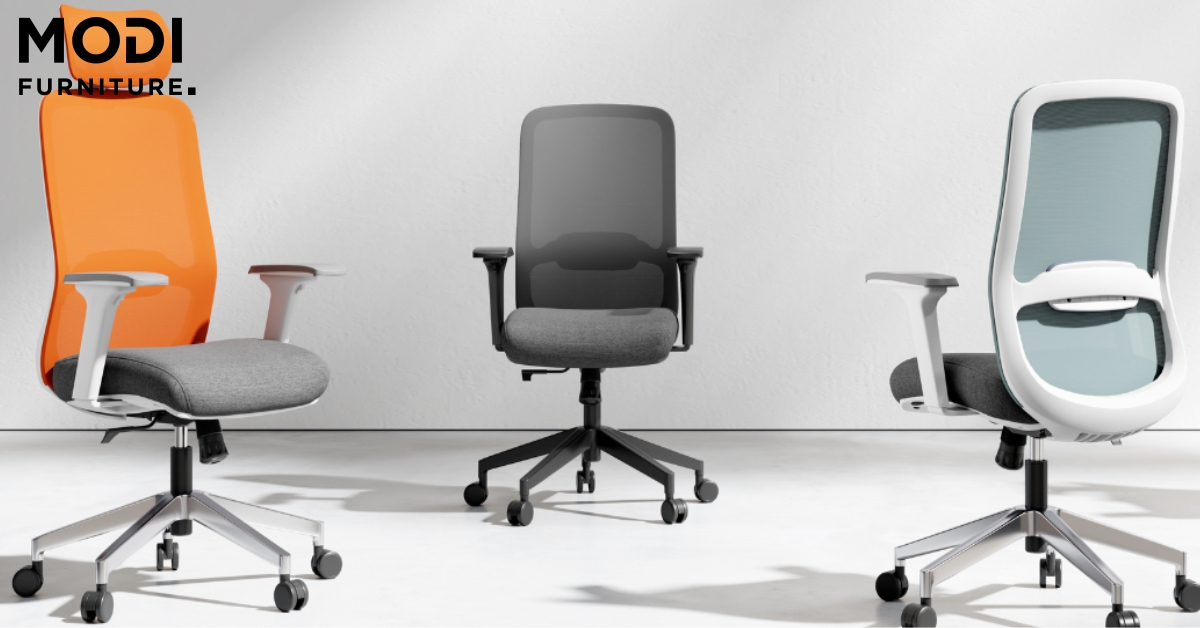 modern workspace furniture layout