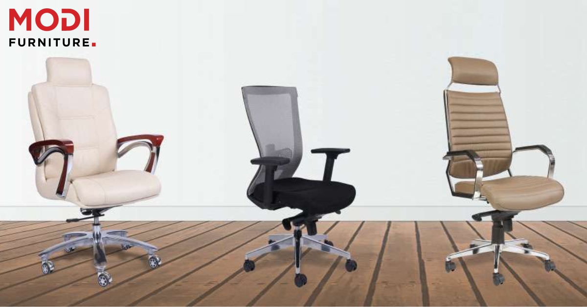 variety of chairs on display