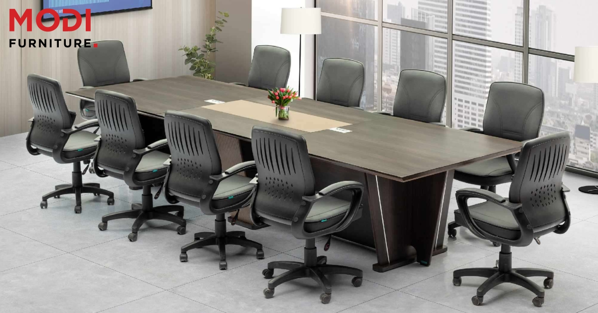 conference table meeting room setup