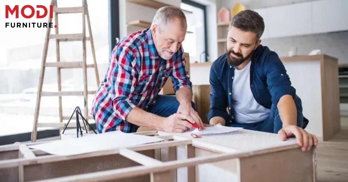 open office workstation furniture setup