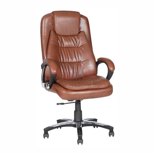 Leatherette High-Back Executive Chair with Swivel and Tilt Lock