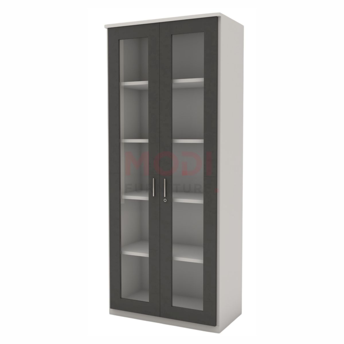 Full Glass Office Almirah – Modern Storage with Display Doors