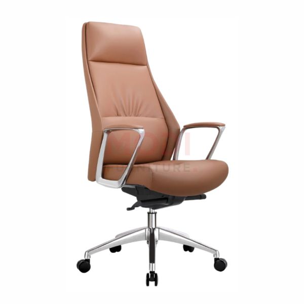 Leatherette High-Back Executive Chair with Swivel and Tilt Lock