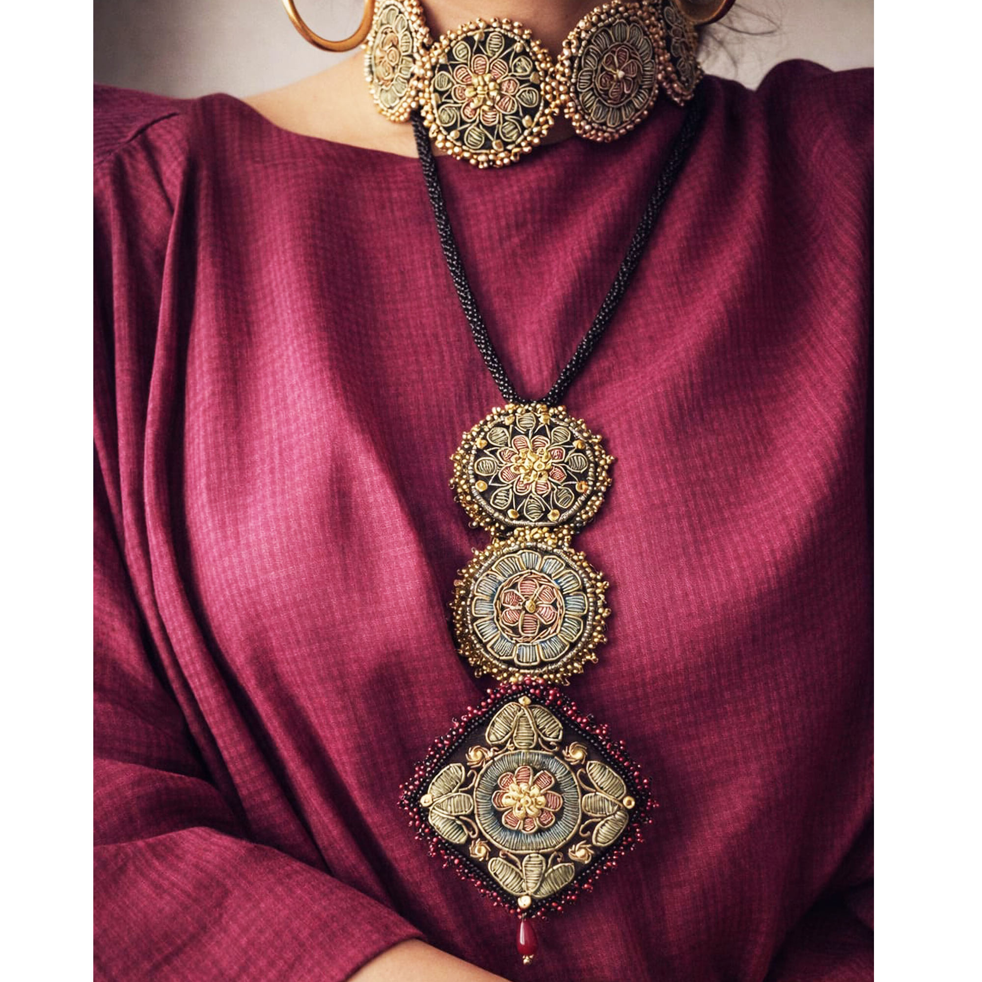 Mehrangi Long Rani Haar