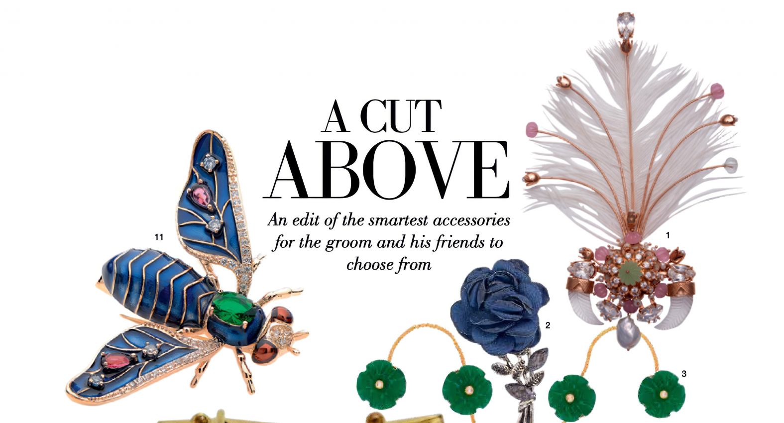 Designer Brooches Featured in Brides Today