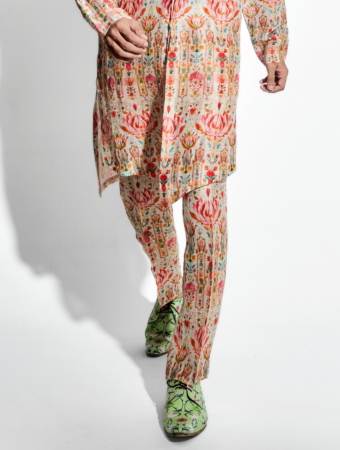 Ambar Printed Silk Linen Coords