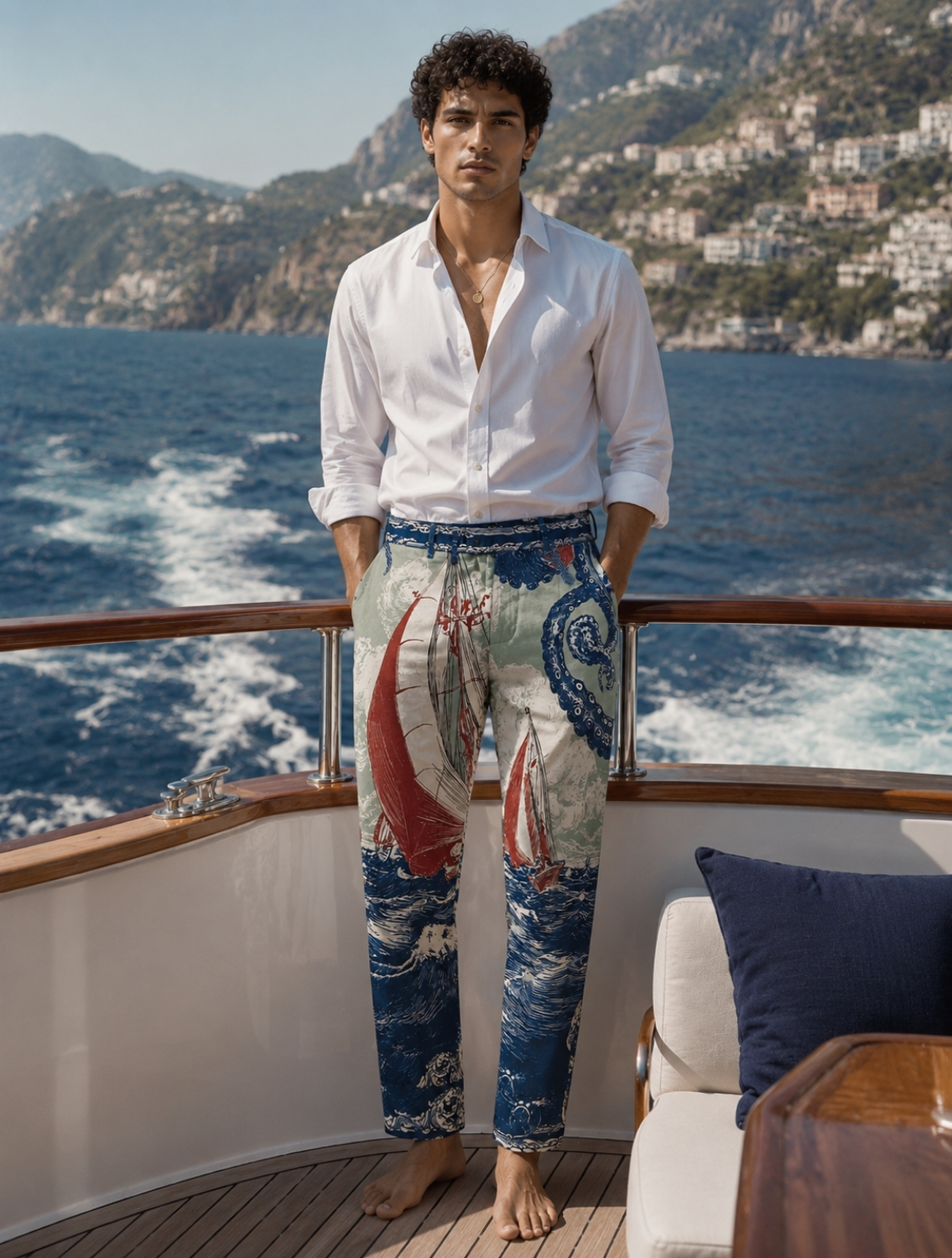 Pojan Printed Pants