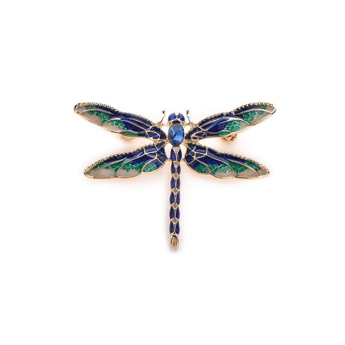 Blue Dragonfly Brooch