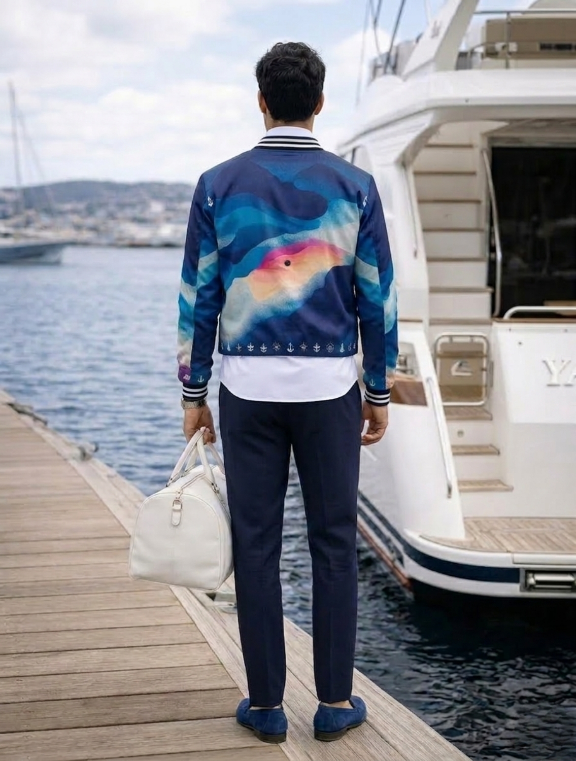 Seafarer Double Breasted Bomber Jacket