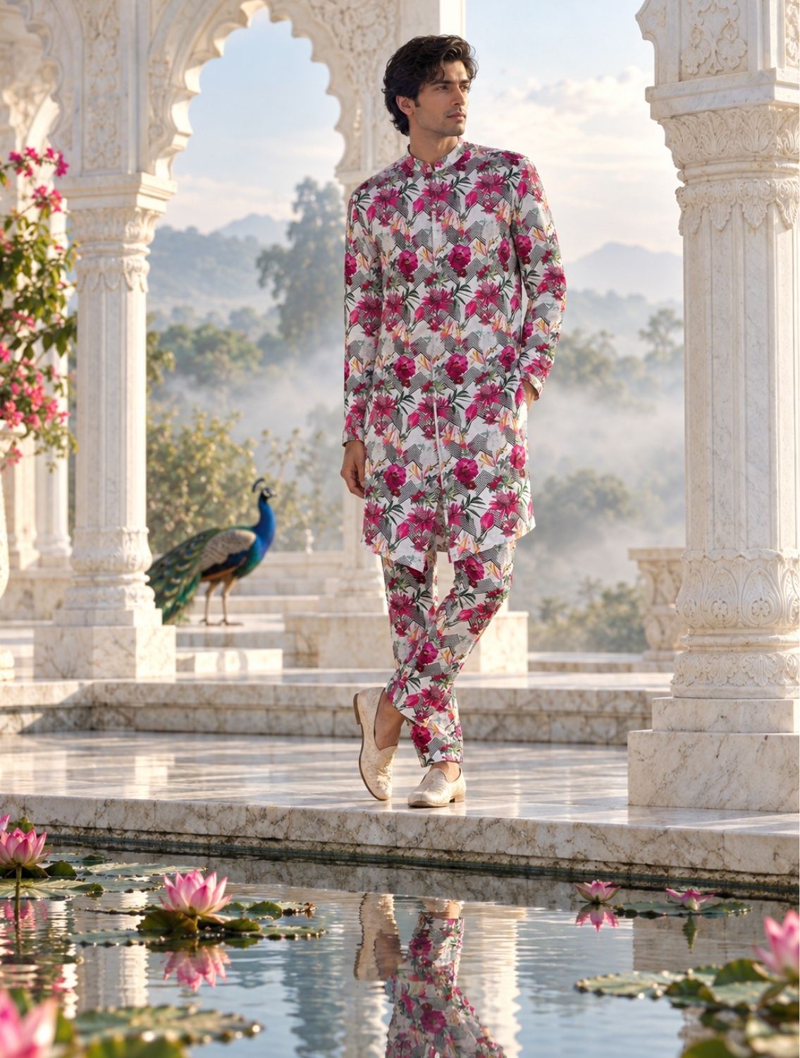 Arz Printed Linen Coord Set