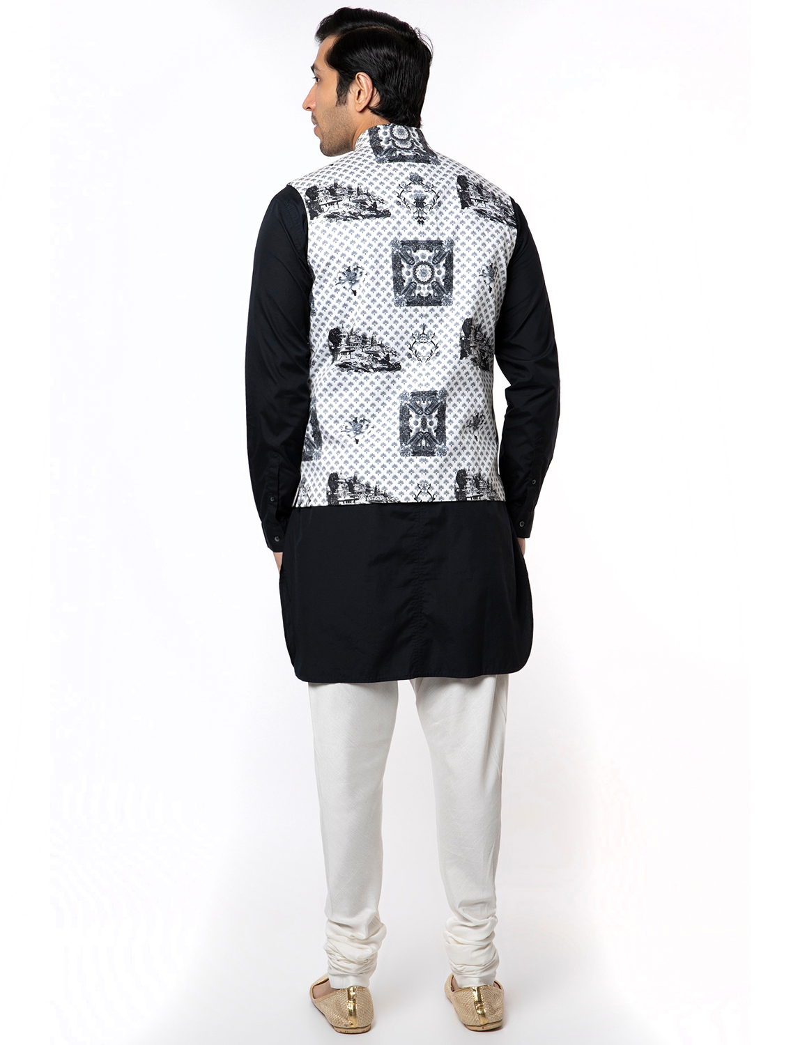 Benares Printed Waistcoat