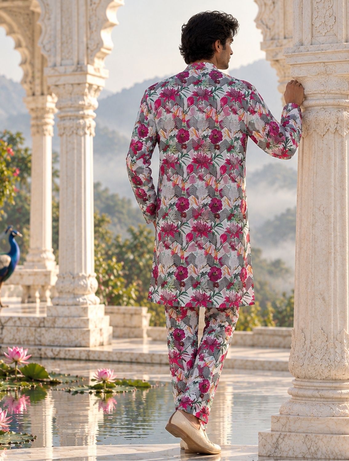 Arz Printed Linen Coord Set