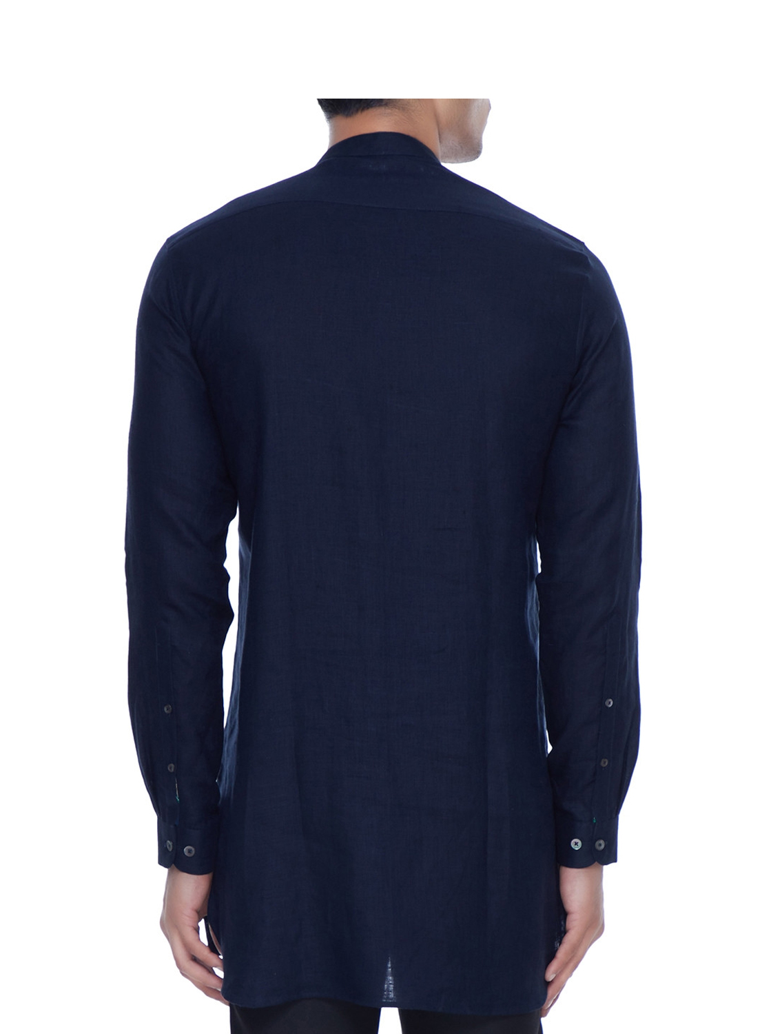 Jigar Linen Bib Style Shirt