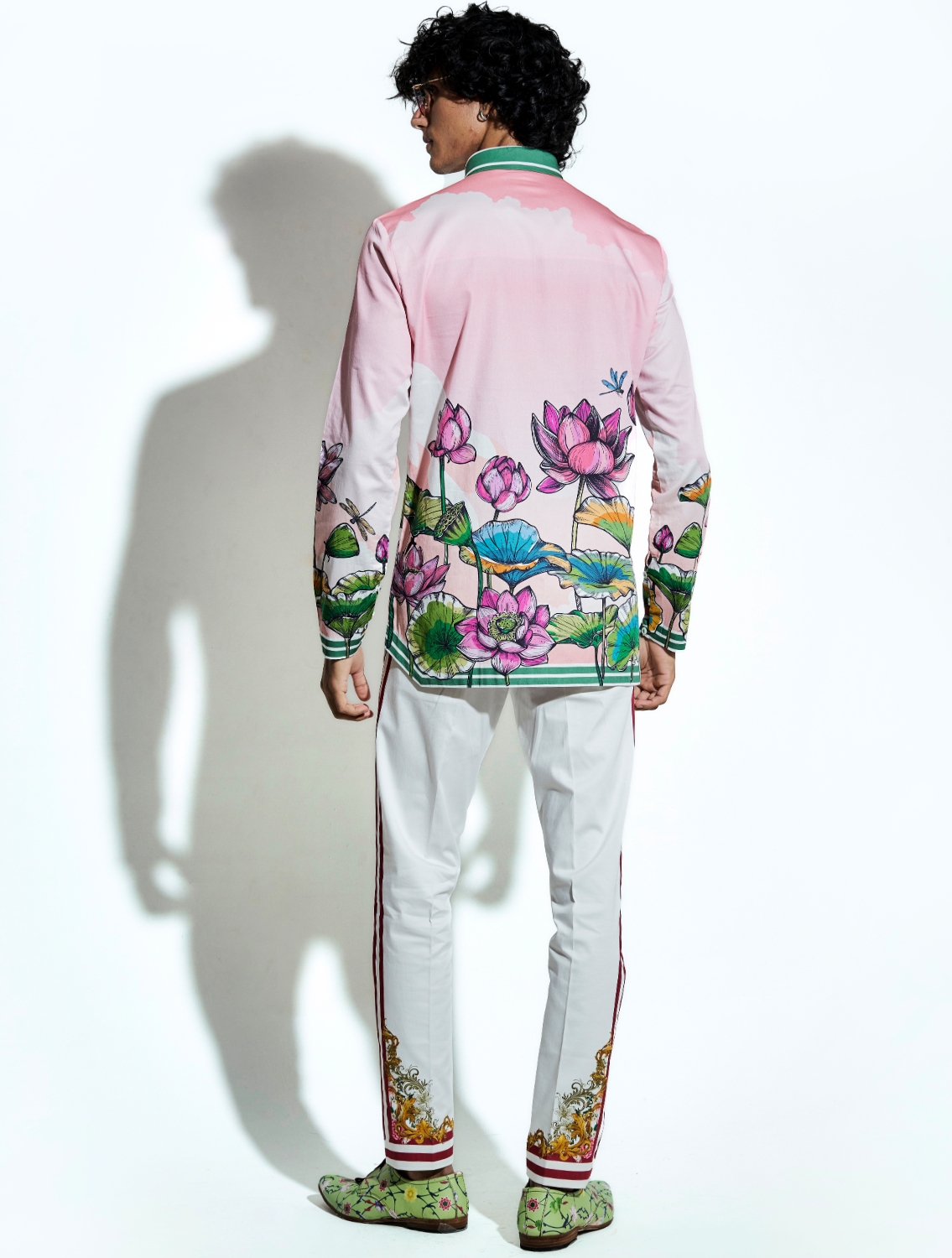 Lotus Blume Turq Signature Printed Shirt