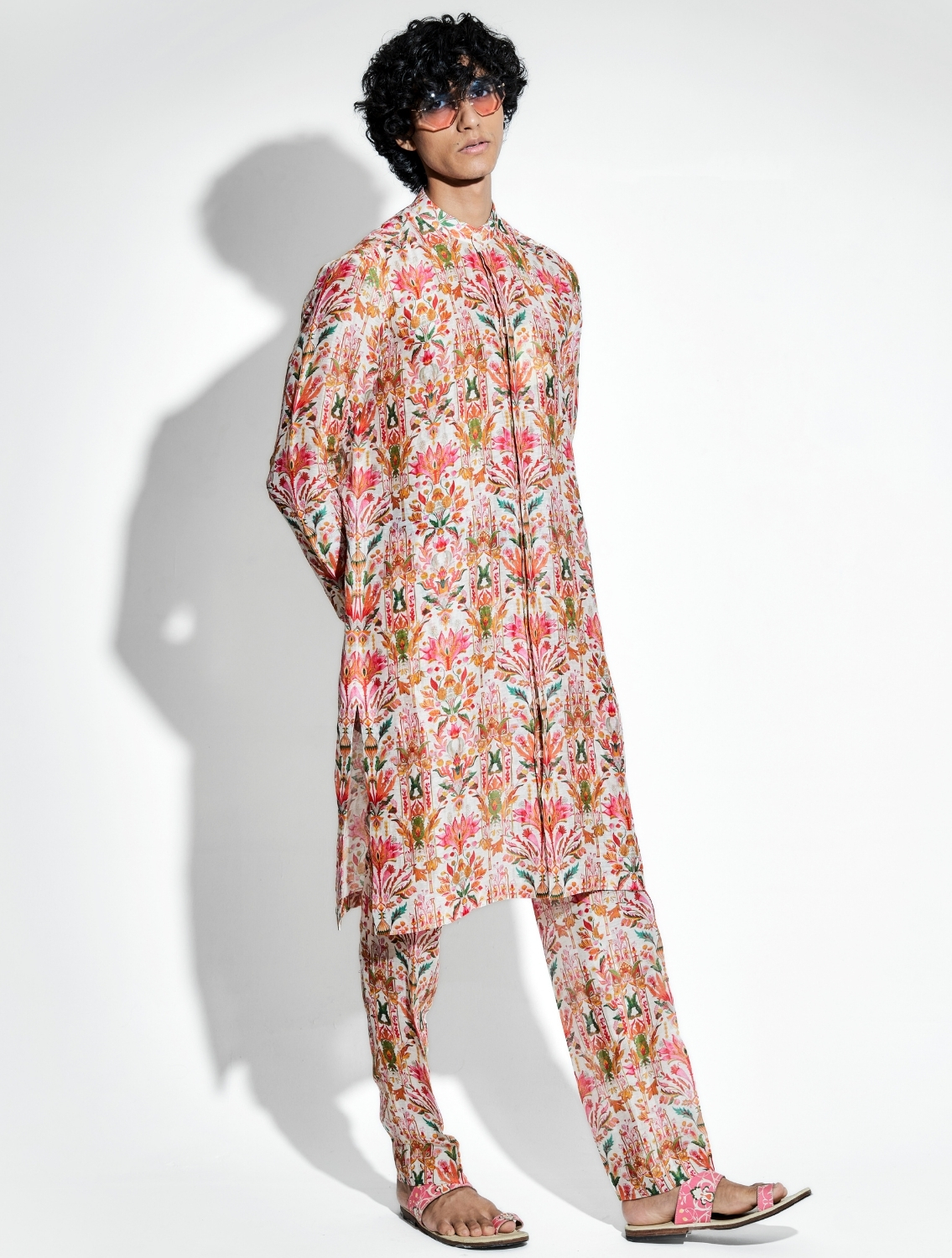 Swetambar Linen Coord Set