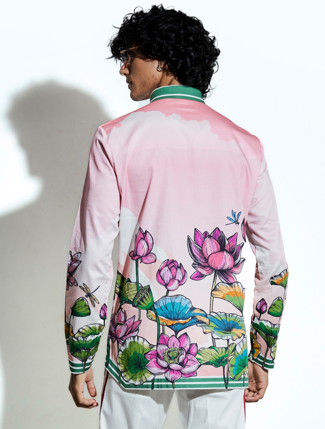 Lotus Blume Turq Signature Printed Shirt