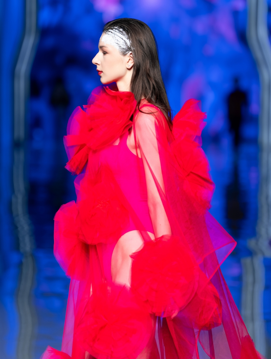 Roosi Couture Pink Net Dress