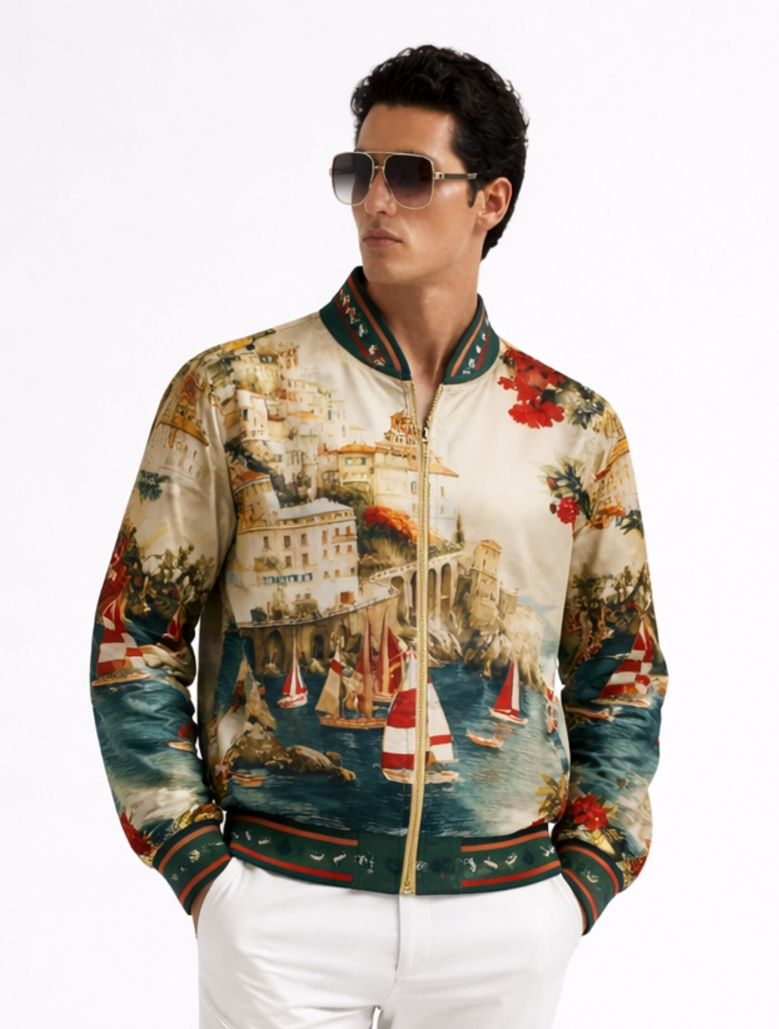 Amalfi Scenic Bomber Jacket