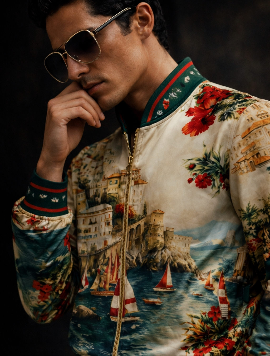 Amalfi Scenic Bomber Jacket