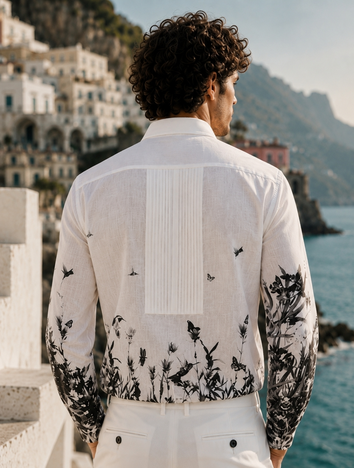 White Garden Linen Shirt