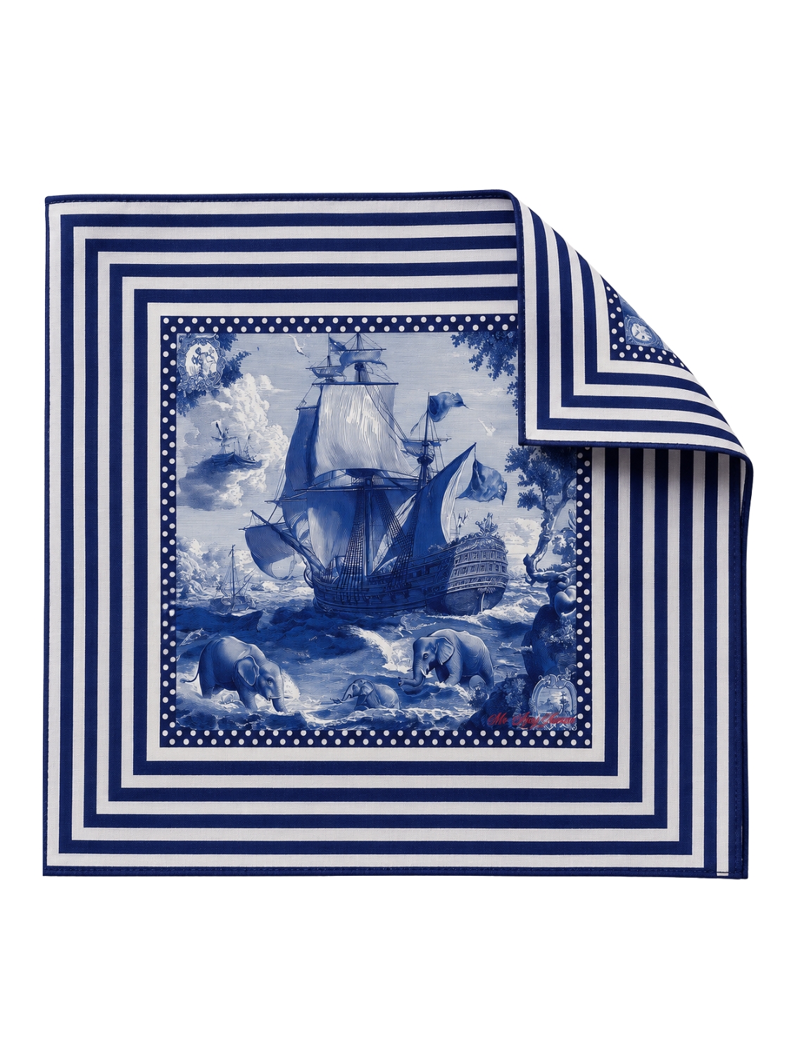 Blue Voyage Pocketsquare