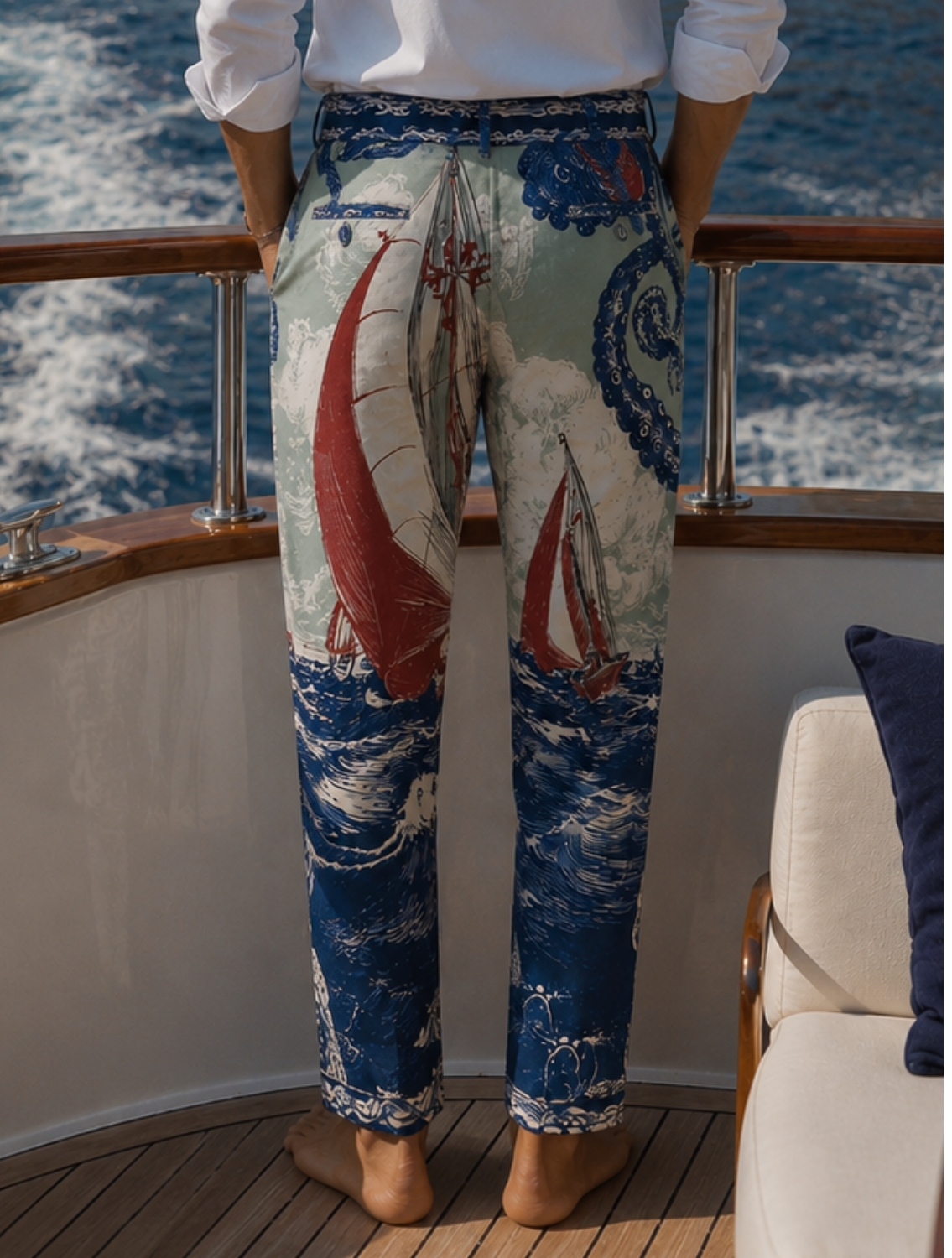 Pojan Printed Pants