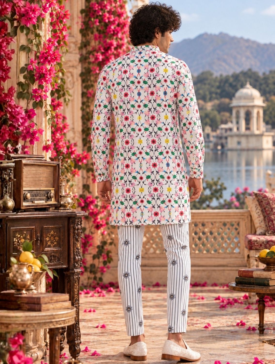 Basu Lotus Linen Coord Set