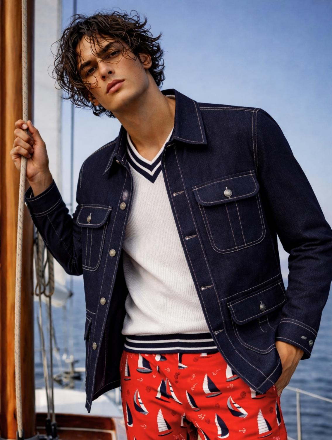 Bluemarine Denim Hunter Jacket