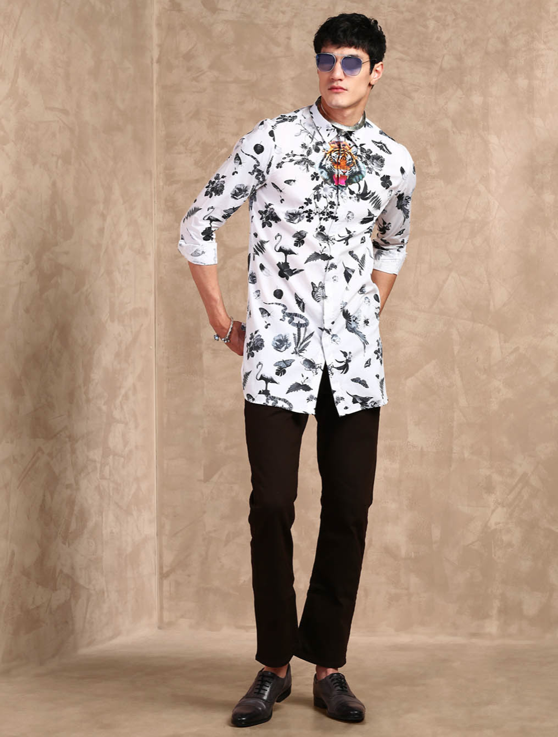 Sundarban Signature Printed Shirt Full